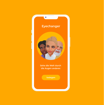 Screen der Eyechanger App