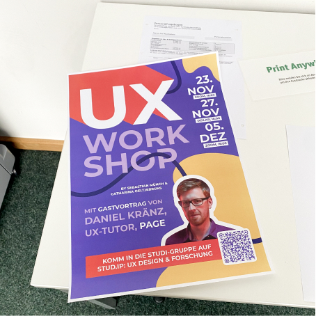 Aufnahme vom UX-Workshop
