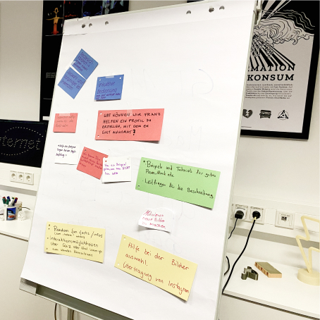 Aufnahme vom UX-Workshop